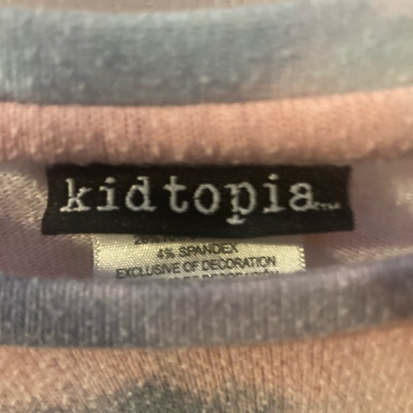 Kid Topia, Rainbow Tide belly shirt - Picture 2 of 3